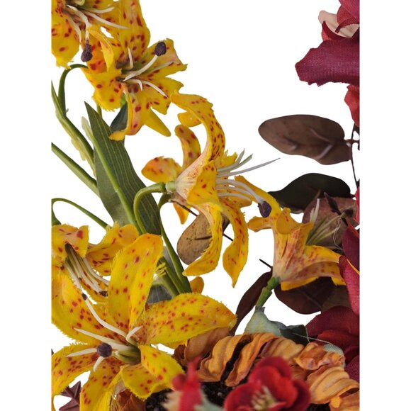 Artificial Mixed Floral Bouquet With Sunflowers Protea Lily & Daisies 20-25 Inch - Picture 7 of 16